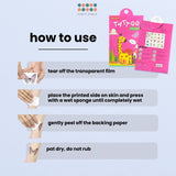 Cute Cartoon Tattoo Sticker Set