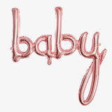 baby girl Word Foil Balloon - Pink
