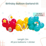 2m Birthday Theme Garland Kit