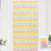 Sequin Tinsel Curtain Backdrop Square - Candy