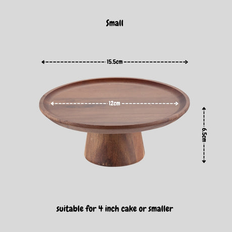 Acacia Wooden Cake Tray Stand