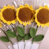 Knitted Woven Sunflower Handmade Flower