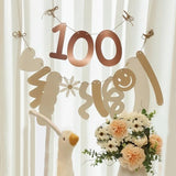100 Days Birthday Banner with hanging decorations