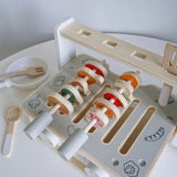 Mini BBQ Portable Kitchenette Wooden Play Set