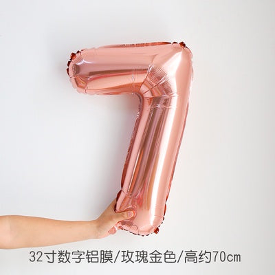 All 32inch Number Balloon No Helium 32 inch Number Balloon