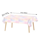 Iridescence Shimmery Disposable Table Cloth