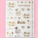 Bride to be Team Bride Tattoo Sticker