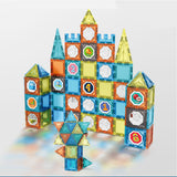 Colorful Magnetic Tiles Building Blocks