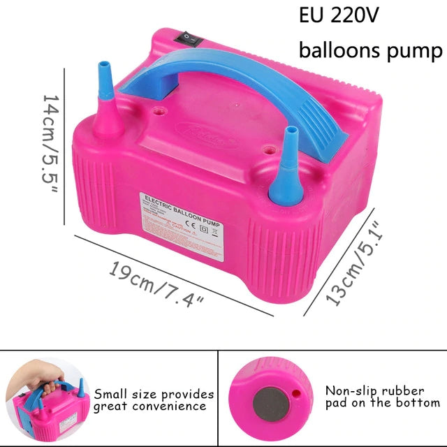 Electric Balloon Pump with Twin Nozzle (Not Helium Tank gas)