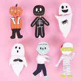 Halloween Lollipop Candy Decoration Cards 6in1