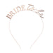 Premium Cursive Bride to be Tiara - Rose Gold