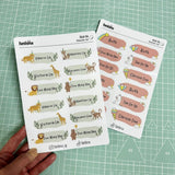 [ Sticker ] Personalised Waterproof Name Sticker Set