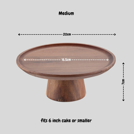Acacia Wooden Cake Tray Stand