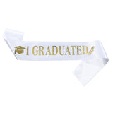 Graduation Sash (Black/Blue/White/Rose Gold)