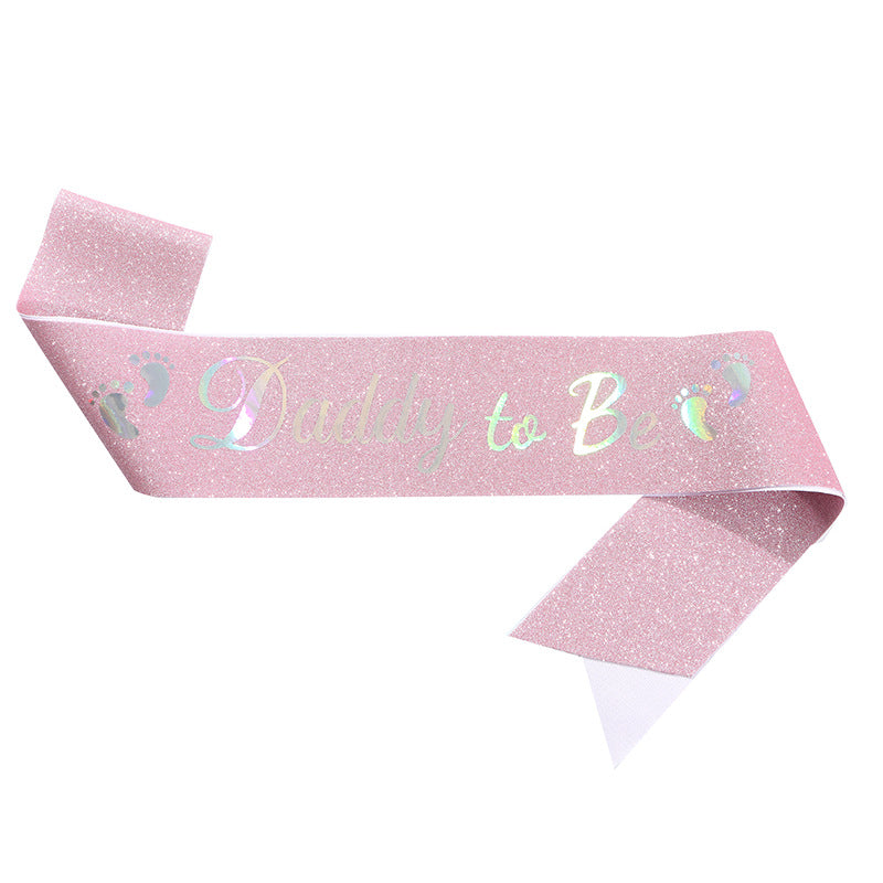 Rose gold "Daddy to Be" Satin Sash