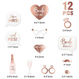 New Premium Rose Gold Bride To Be Photo Props