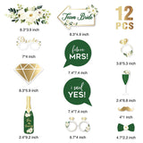 Premium Green Bride To Be Photo Props