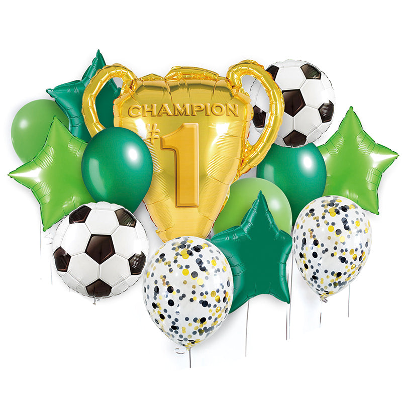 Soccer Foil Balloon Bouquet Set
