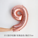 All 32inch Number Balloon No Helium 32 inch Number Balloon