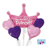 Princess Girl Baby Shower Balloon Bouquet Set