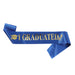 Graduation Sash (Black/Blue/White/Rose Gold)