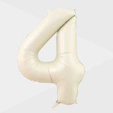 40 inch Cream Giant Number Foil Balloon