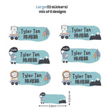 [ Sticker ] Personalised Waterproof Name Sticker Set