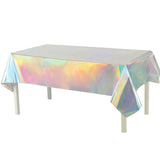 Iridescence Shimmery Disposable Table Cloth