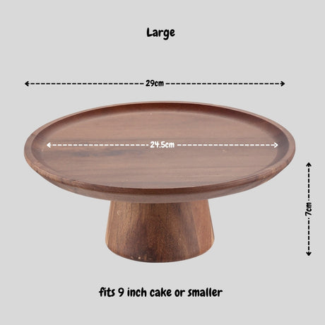 Acacia Wooden Cake Tray Stand