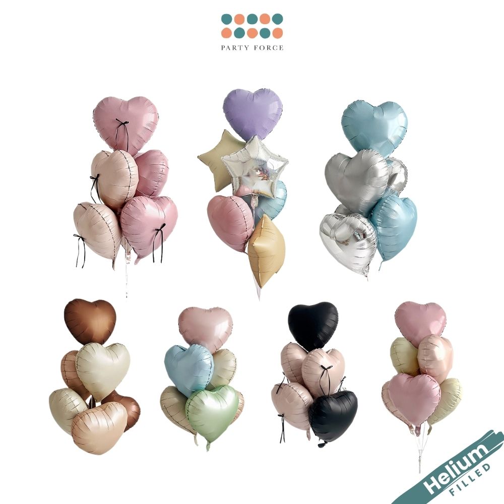 Helium Inflated - Heart Balloon Bouquet [FB-112]