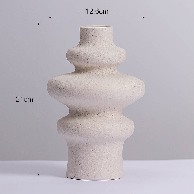 Nordic Spiral Ceramic Vase