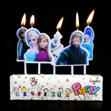 Cartoon Birthday Candles - Frozen