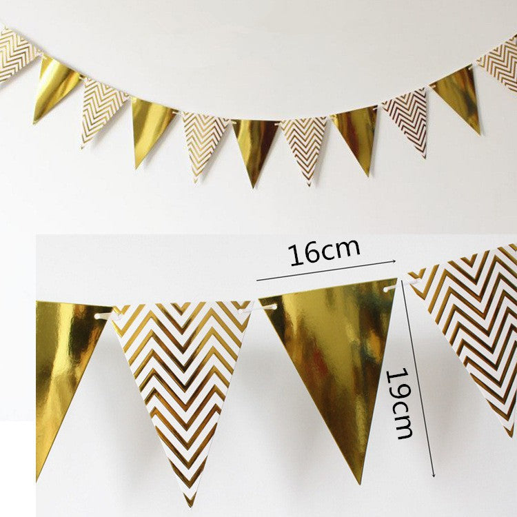 [SG Instock] Decorative Happy Birthday Banner Garland Triangle Flag Bunting for Party Decoration