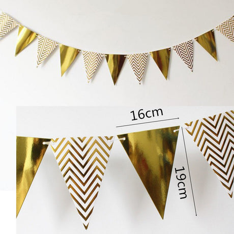 [SG Instock] Decorative Happy Birthday Banner Garland Triangle Flag Bunting for Party Decoration