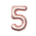 32 inch Rose Gold Number Foil Balloon