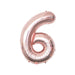 32 inch Rose Gold Number Foil Balloon