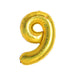 32 inch Gold Number Foil Balloon