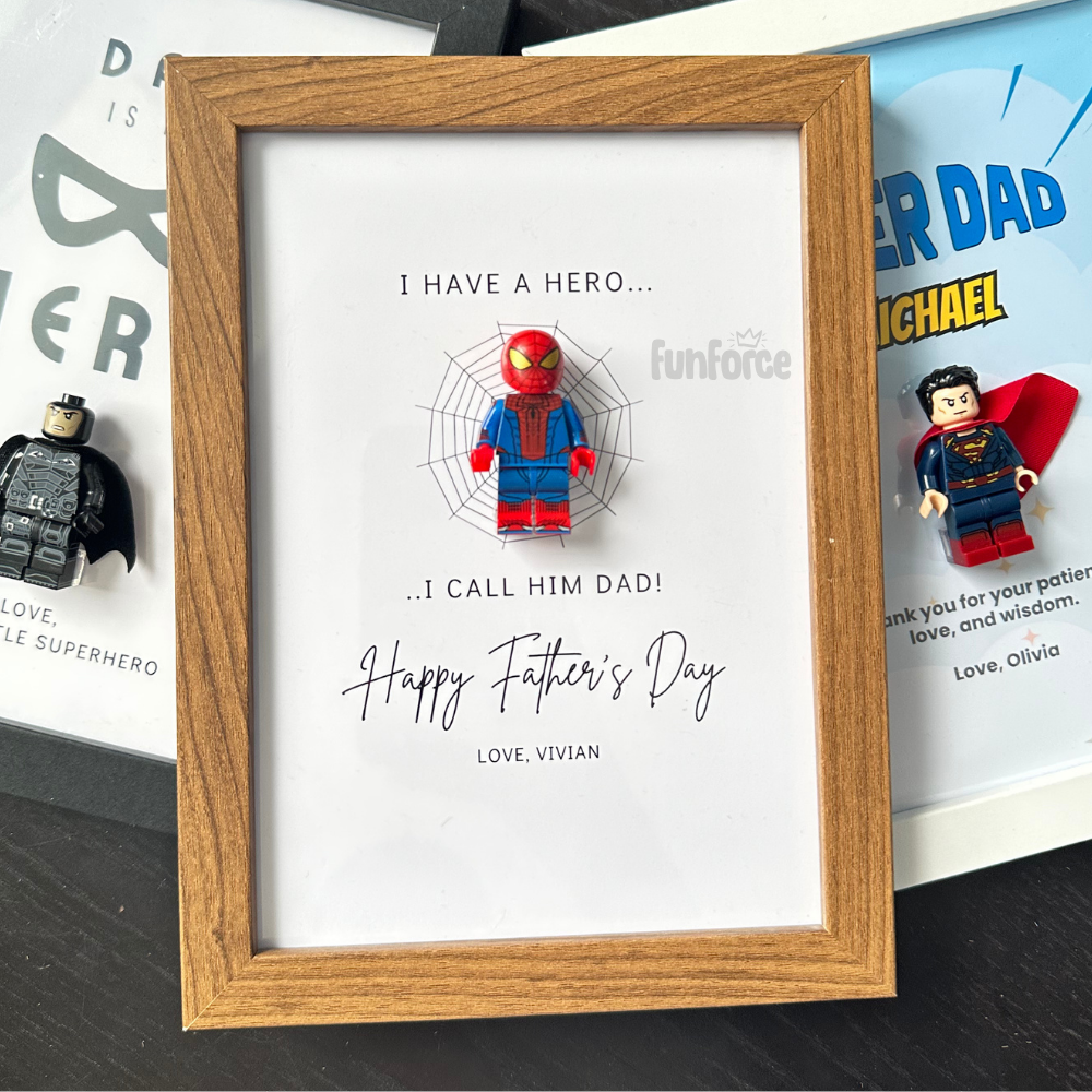 [Spider Dad] Father's Day Minifigure Photo Frame