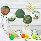 Round Paper Lantern Decoration - Wild Animal Set