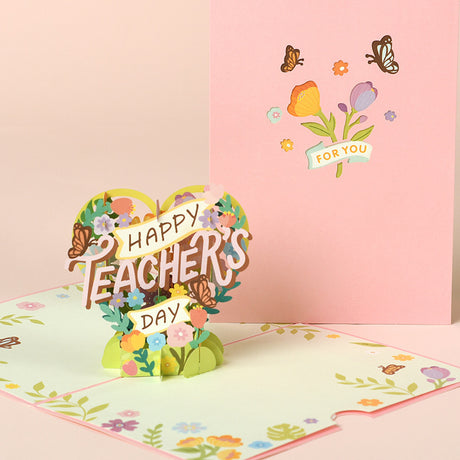 3D Teacher's Day Greeting Gift Card