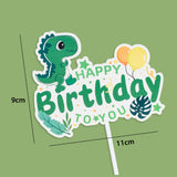 Dinosaur Jungle Safari Birthday Cake Cupcake Topper Individual