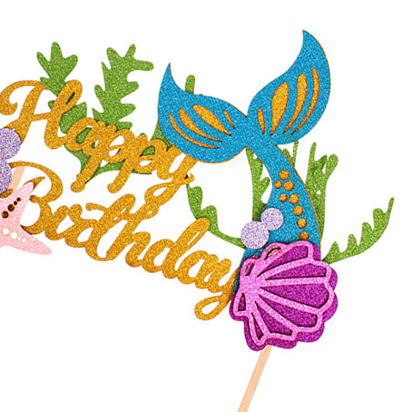 Mermaid Birthday Cake Topper