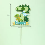 Creative Dinosaur Number Cake Topper