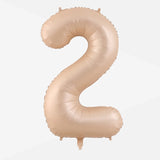 32 inch Caramel Number Foil Balloon