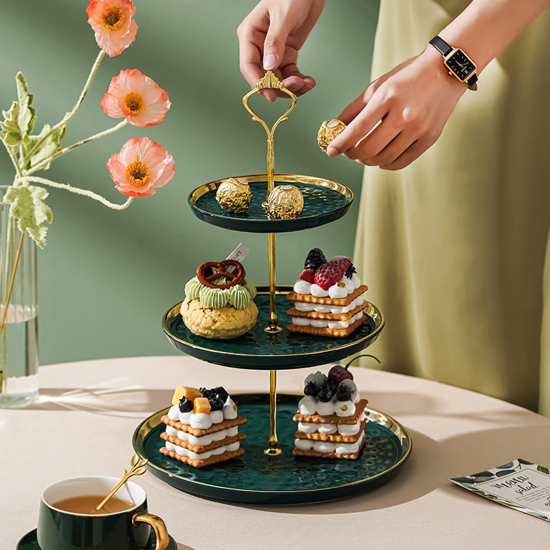 Nordic Porcelain 2 Tier 3 Tier Cupcake Stand