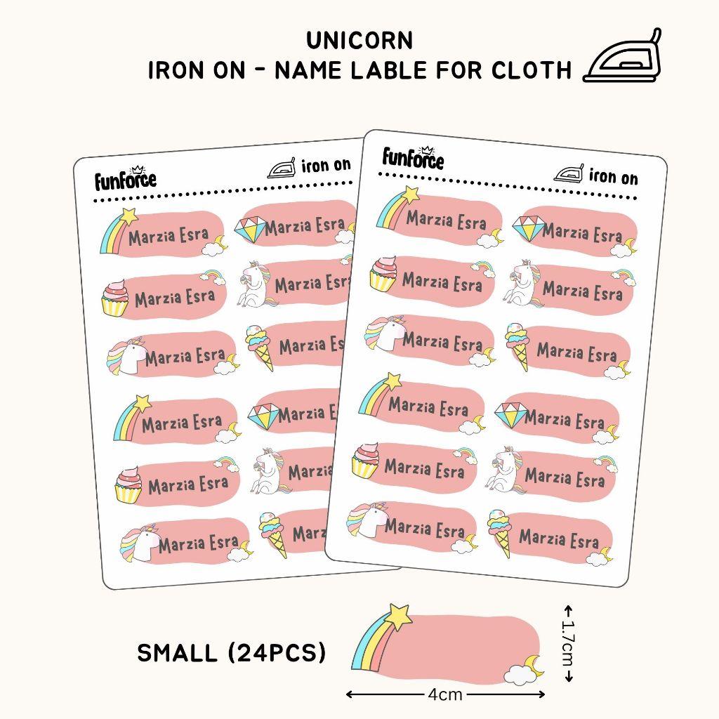 [ Iron on ] Name label