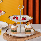 Elegant Porcelain 3 Tier Cupcake Stand