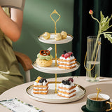 Nordic Porcelain 2 Tier 3 Tier Cupcake Stand