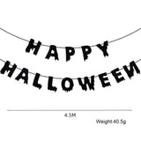 Halloween Party Ghost Spider Web Banner