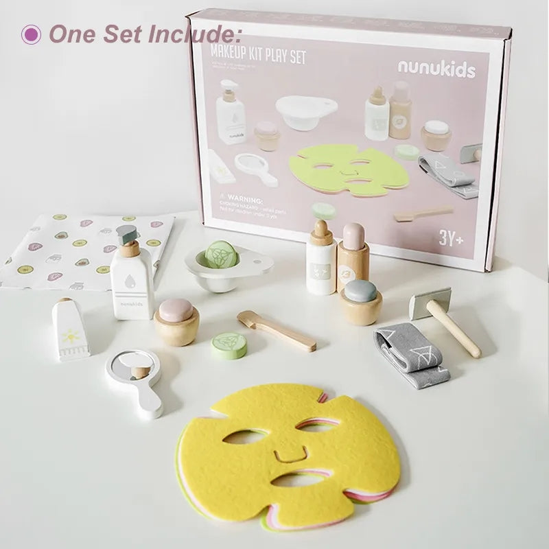 Mini Facial Mask Wooden Play Set